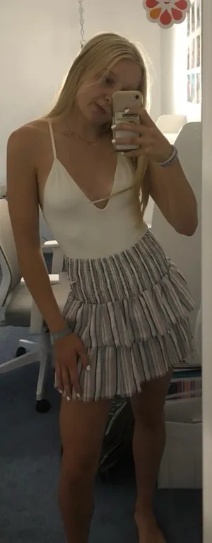 Free People White Ribbed Bodysuit thumbnail 4