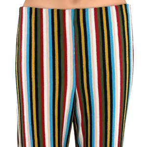 Urban Outfitters Multicolor Rainbow Striped Wide Leg Ankle Trousers Pants Size M thumbnail 9