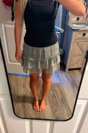 Sienna Sky Flowy Polka Dot Skirt thumbnail 1
