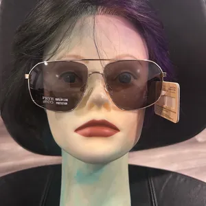 FRYE AND CO. Women's Aviator Sunglasses with Brown Lenses and Gold Frame thumbnail 2
