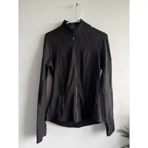 Lululemon Define‎ Jacket Black Full Zip Size 8 Breakaway from Cancer Logo thumbnail 2