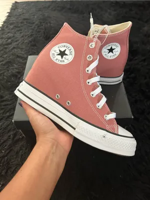 CONVERSE Chuck Taylor all star wedge platform lace up shoes sneakers sz 7.5 new thumbnail 9