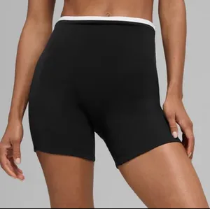 Alo Yoga 5" Airbrush Double Up Short Black/White XS thumbnail 1