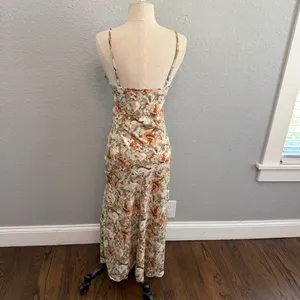 NWT Floral‎ Midi Slip Dress Size XS High Leg Slit thumbnail 5