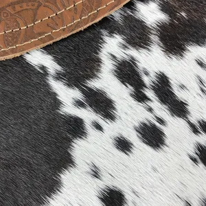MYRA BAG Handcrafted Leather Cowhide Crossbody Brown Bag Unique Boho Cowgirl NWT thumbnail 6