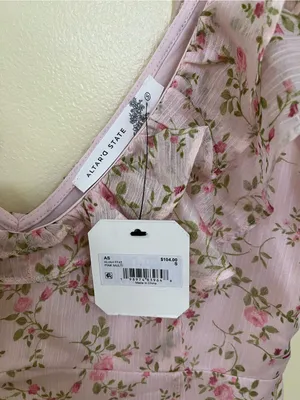 NEW Altar’d State Pink Floral Maxi Dress Size Small Available NWT thumbnail 4