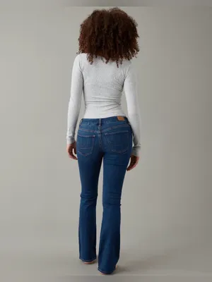 American Eagle Curvy Low Rise Kick Bootcut Next Level Stretch Jean Size 8 Short thumbnail 3