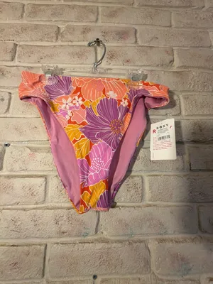 Roxy Bell Bottom Blooms Ruched Bikini Top and High-Waist Bikini Bottom Set thumbnail 3