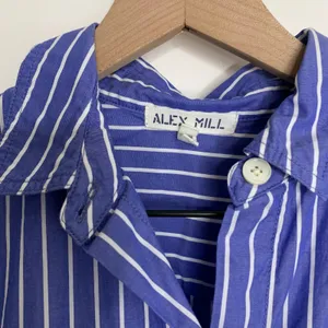 ALEX MILL Kristen Shirtdress in Stripe Mini Button Down XS thumbnail 7