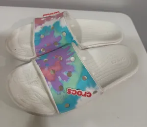 Crocs Tie Dye Slides Womens Size 9 Pastel Rubber Lightweight Mens Size 7 thumbnail 1