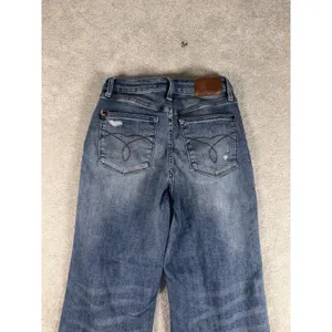 judy blue wide leg crop jeans 3/26 raw hem thumbnail 6