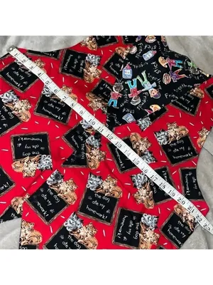 Vintage Reversible Vest Teacher Dogs Cats cottagecore granny farmhouse handmade thumbnail 5