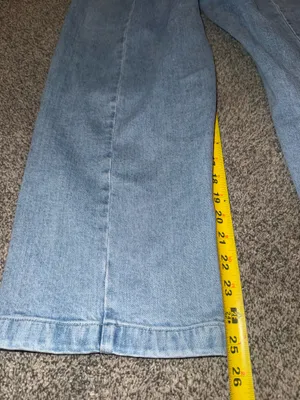 Madewell Emmett Wide-Leg Size 27 Light Wash Denim Jeans thumbnail 4