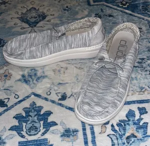 Grey size 9 Hey Dudes thumbnail 1