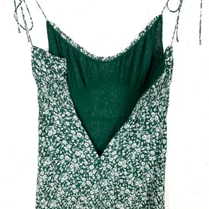 Reformation Esther Green Floral Mini Dress Ruffle Scoop Neck Adjustable Straps 0 thumbnail 13
