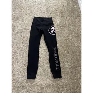 Lululemon Align High Rise Black Sz 4 Pant - 25" Skull Soul Cycle Retail $98 thumbnail 8