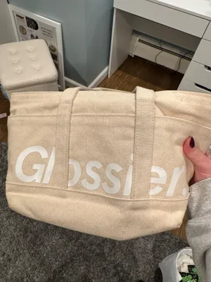 Glossier tote bag Tan thumbnail 2
