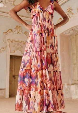 Sézane Editions Printed Maxi Dress in Joy thumbnail 1