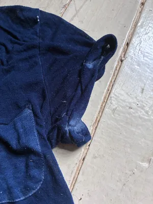 Abercrombie & Fitch Navy Blue Pocket Front V-Neck Short Sleeve Top Size X Small thumbnail 3