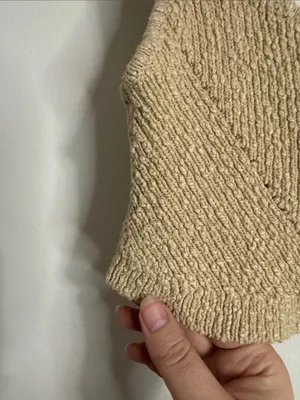 Urban Outfitters Neutral Beige Ribbed Knit V-neck Cropped Sweater Tank size M thumbnail 5