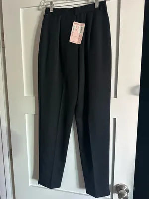 Classiques Entier women’s black wool lined Dress Pants vintage Nordstrom thumbnail 7