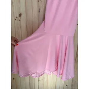 NWT Lulus Romantic Destiny Light Pink Square Neck Trumpet Dress Bridesmaid Sz M thumbnail 5