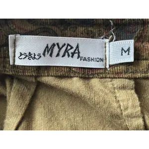 Myra Fashion brown paisley corduroy pencil skirt Medium thumbnail 4