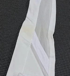 Alo Yoga XS Epic Legging White Compression Tight Workout Pant Gym Barre Mesh thumbnail 6