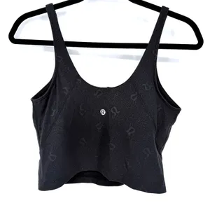 Lululemon Align Tank Top Yogo Emboss Black Womens Size 10 Nulu Built In Bra thumbnail 4