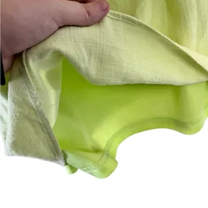 Nasty Gal Lime Green Linen Blend Mini Dress size 10 thumbnail 10