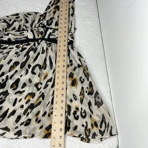 Victoria’s Secret Leopard Print Sleeveless Baby Doll Flowy mini dress Y2K size 0 thumbnail 13