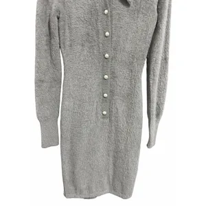 Amanda Uprichard Devin Mini Dress Fog Women's‎ Size Small thumbnail 5