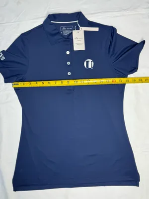 New Peter Millar Women's Navy Blue Sun Protection Performance Golf Polo thumbnail 8