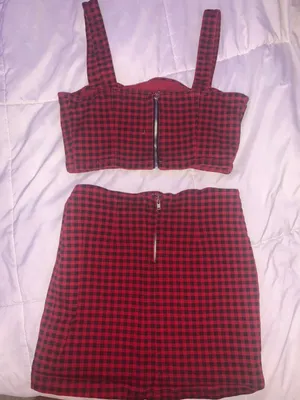 Forever 21 Plaid Two Piece Set thumbnail 2