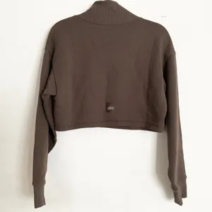 Alo Yoga Cropped Serenity Coverup Expresso S thumbnail 5