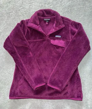 Patagonia‎ Womens Polartec Re-Tool Snap T Purple Fleece Pullover Size Small thumbnail 1