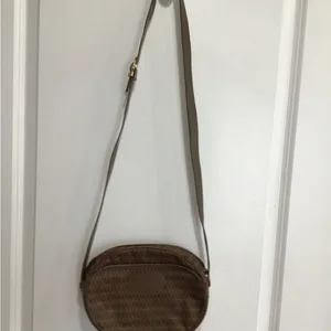 Mario Valentino Vintage Small PVC Canvas Leather Logo Crossbody Shoulder Bag thumbnail 3