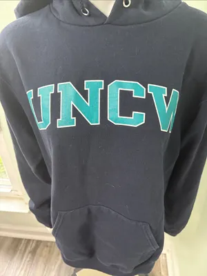 College Corner UNCW Wilmington hoodie navy blue champion medium thumbnail 2
