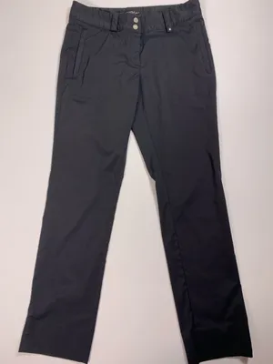 Nike Golf Dri Fit Black Straight Leg Side Slit Pants Women’s 12 Stretch thumbnail 2