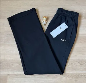 Alo Yoga Accolade Black Straight Leg Sweatpants thumbnail 1