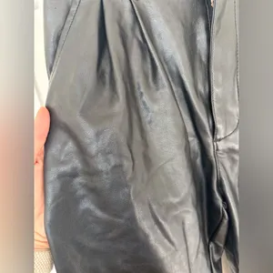 Abercrombie & fitch leather pants straight leg thumbnail 3