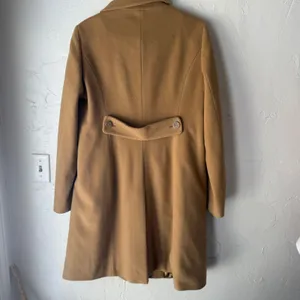 J Crew Double Breasted Wool Blend Coat Camel Size 14‎ Preppy Academia Old Money thumbnail 4
