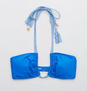 Aerie Tassel Halter Bikini Top thumbnail 1