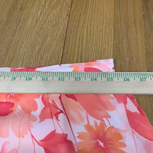 Worthington Pink Orange Floral Chiffon Maxi Skirt Womens‎ Size 12 Side Zip Lined thumbnail 4