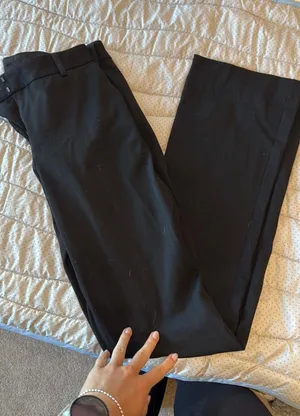 Express Dress Pants Black Columnist Barely Boot Mid-Rise thumbnail 1