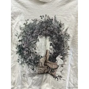 Vintage Fruit‎ of the Loom Pat Richter Bunny Investigation T-Shirt Cream Medium thumbnail 4