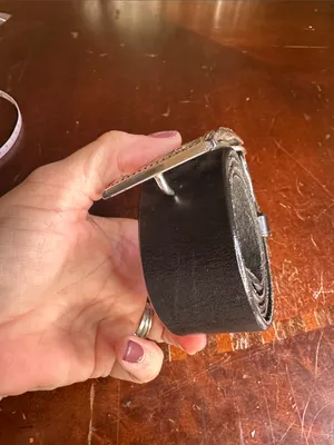 Brighton Black Leather Belt with Silver NYC Skyline Buckle and Rhinestones thumbnail 9
