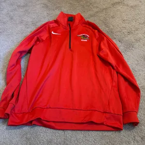 Red and white Nike Gwynedd University quarter zip sweatshirt size m/l thumbnail 1