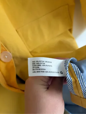 Issac Mizrahi x Target Longline Trench Coat Corduroy Collar Yellow Size XL thumbnail 7