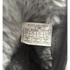 Koolaburra by UGG Womens Grey Suede Faux Fur Zip Winter Boots 1105889‎ Size 6 thumbnail 7